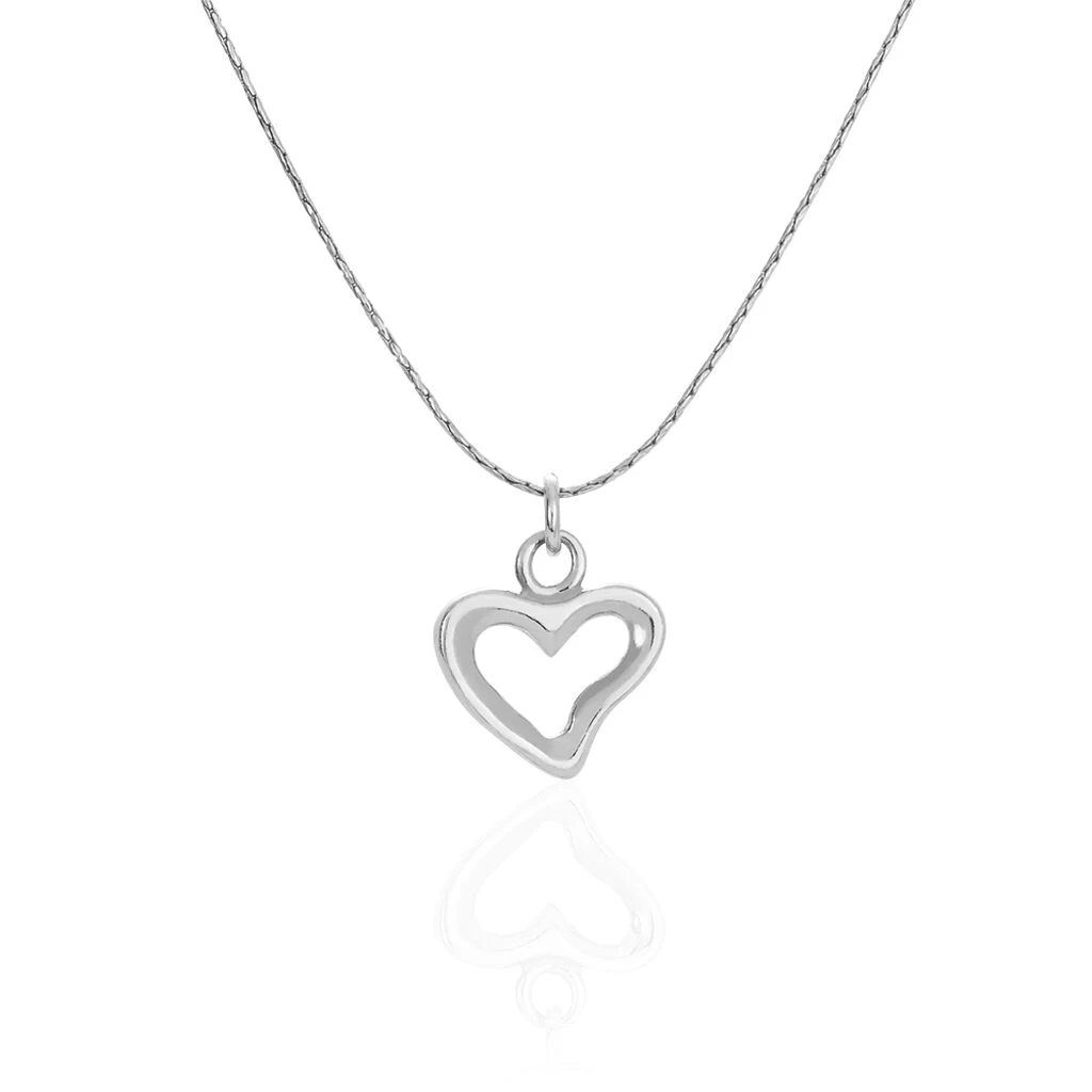 Collier Sweet Love Argent Blanc 3 Collier Sweet Love Argent Blanc