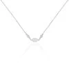 Collier Mahee Argent Blanc