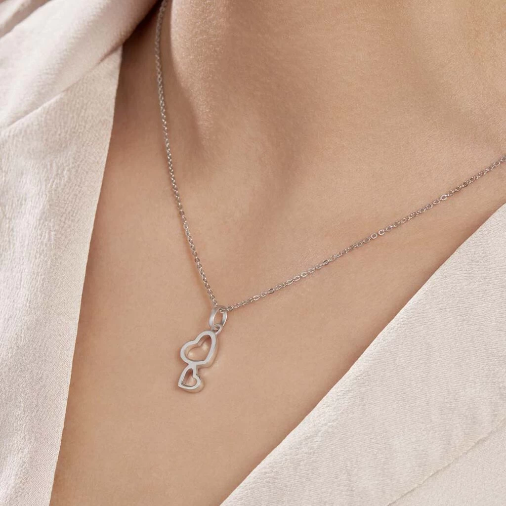 Collier Estina Argent Blanc 6 Collier Estina Argent Blanc – Image 4