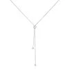 Collier Leandra Argent Blanc