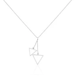 Collier Chayann Argent Blanc