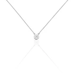Collier Shereen Argent Blanc