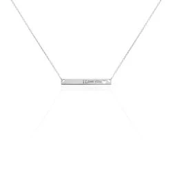 Collier Kamile Argent Blanc