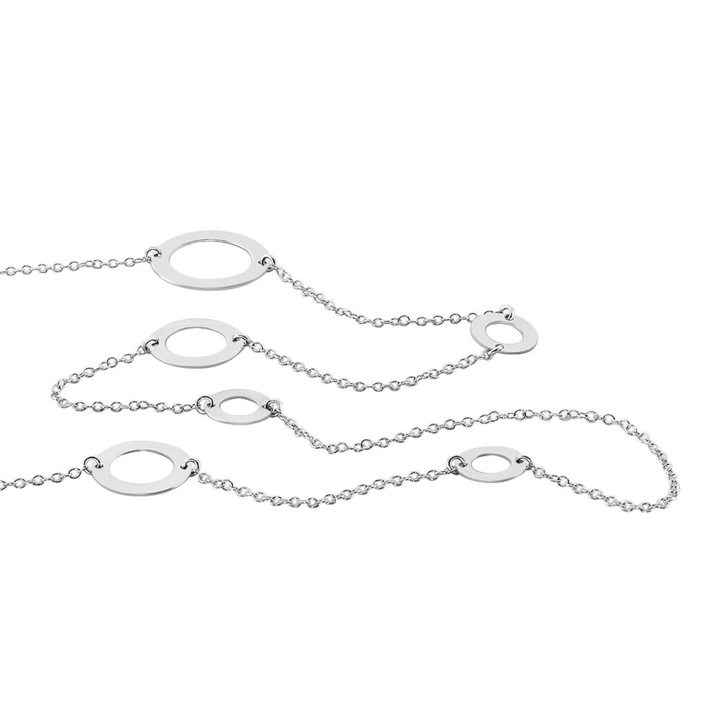 Collier Sautoir Paquito Argent Blanc 4 Collier Sautoir Paquito Argent Blanc – Image 2