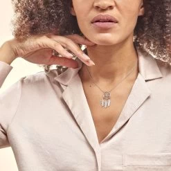 Collier Argent Polygale -Bijouterie primée. FACFBWB011 model0