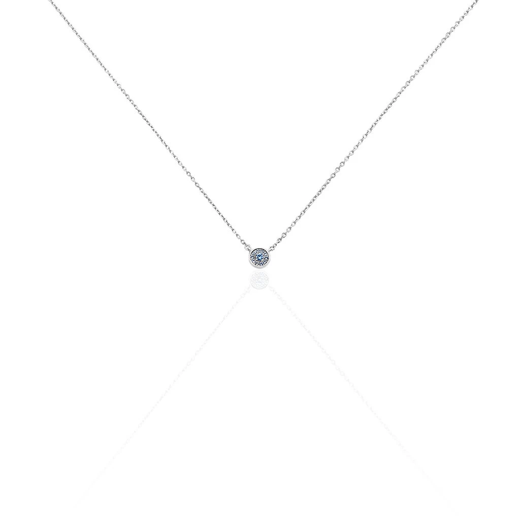 Collier Auxana Argent Blanc Oxyde De Zirconium 3 Collier Auxana Argent Blanc Oxyde De Zirconium