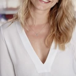 Collier Auxana Argent Blanc Oxyde De Zirconium 8 Collier Auxana Argent Blanc Oxyde De Zirconium -Bijouterie primée. FACFBZB153 model0