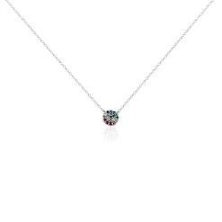 Collier Antonienne Argent Blanc Oxyde De Zirconium