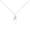 Collier Indian Drop Argent Blanc Oxyde De Zirconium