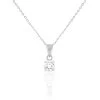 Collier Lynna Argent Blanc Oxyde De Zirconium
