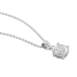 Collier Lynna Argent Blanc Oxyde De Zirconium -Bijouterie primée. FACFBZW0KZ view1