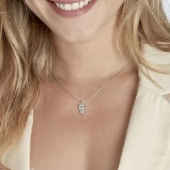 Collier Asnia Argent Blanc Oxyde De Zirconium 9 Collier Asnia Argent Blanc Oxyde De Zirconium -Bijouterie primée. FACFBZW1IS model1