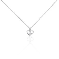 Collier Argent Sabino Oxydes De Zirconium