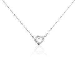 Collier Atoum Argent Oxyde De Zirconium