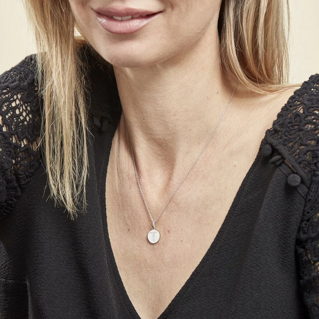 Collier Argent Eugenien Oxydes De Zirconium 6 Collier Argent Eugenien Oxydes De Zirconium – Image 4