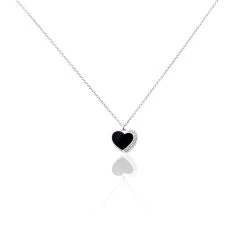 Collier Argent Leonilo Oxydes De Zirconium