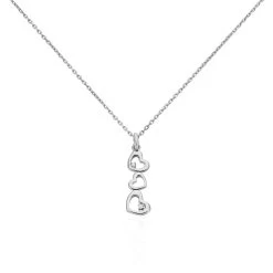 Collier Yolaine Argent Blanc Oxyde De Zirconium