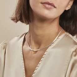 Collier Nuriaae Argent Jaune -Bijouterie primée. FACFJW0533 model0