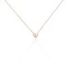 Collier Rossana Argent Rose Pierre De Synthese