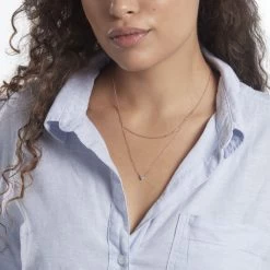 Collier Serres Argent Rose Oxyde De Zirconium -Bijouterie primée. FACFRZW367 model1