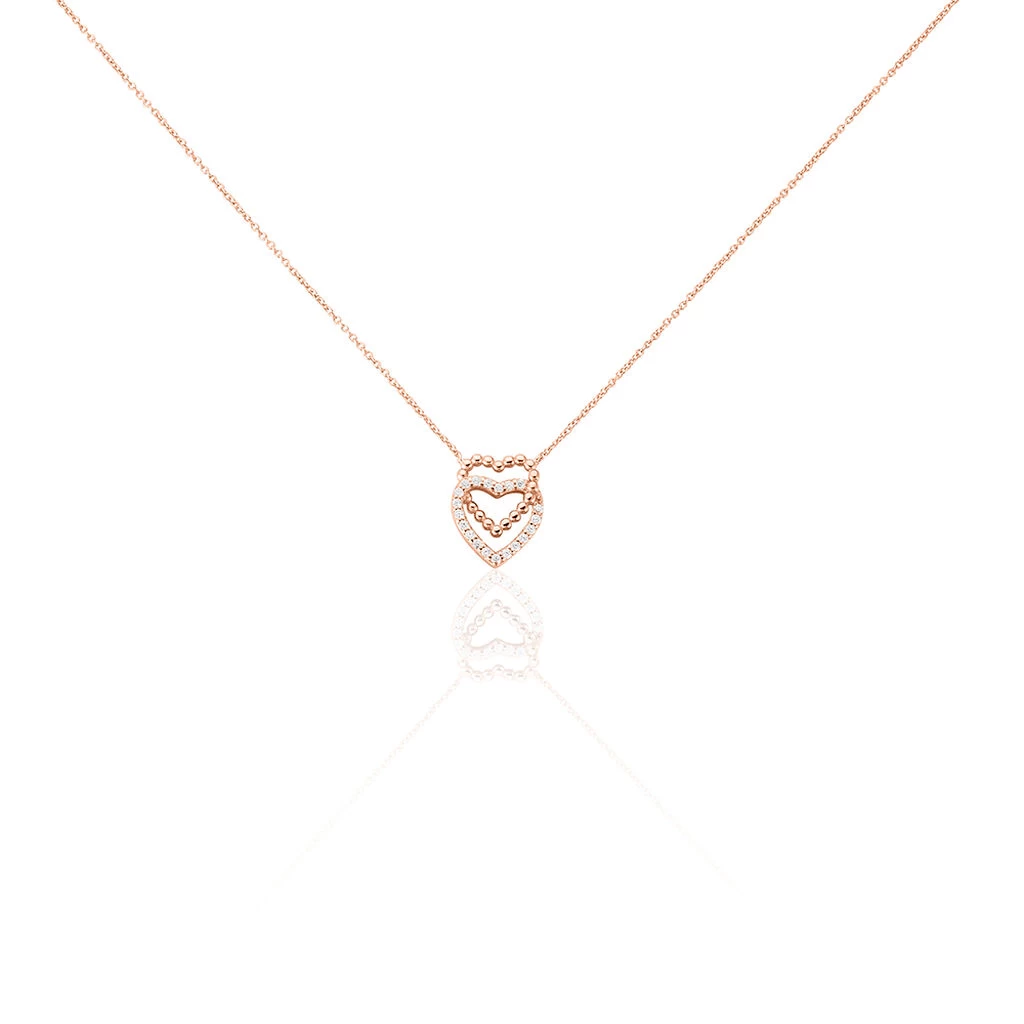Collier Ottavia Argent Rose Oxyde De Zirconium 3 Collier Ottavia Argent Rose Oxyde De Zirconium