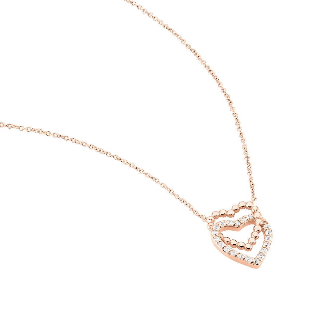 Collier Ottavia Argent Rose Oxyde De Zirconium 4 Collier Ottavia Argent Rose Oxyde De Zirconium – Image 2