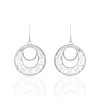 Boucles D'oreilles Pendantes Micaela Argent Blanc