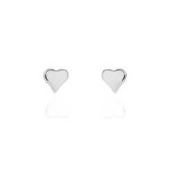 Boucles D'oreilles Puces Jeanne-françoise Argent Blanc