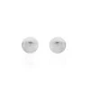 Boucles D'oreilles Puces Virgie Argent Blanc