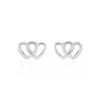Boucles D'oreilles Puces Lehinaae Argent Blanc -Bijouterie primée. FAOFBW00BN master