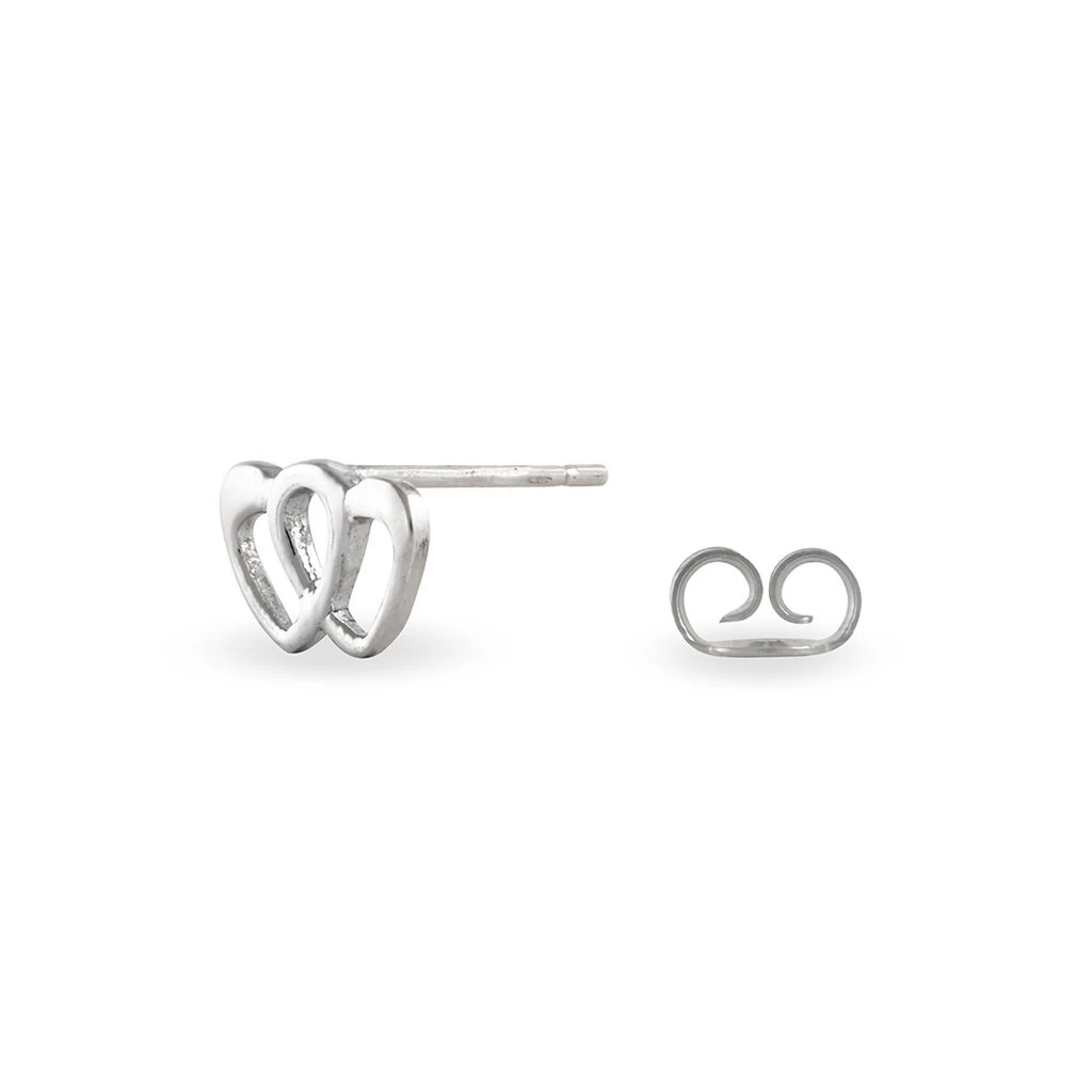 Boucles D'oreilles Puces Lehinaae Argent Blanc 5 Boucles D'oreilles Puces Lehinaae Argent Blanc – Image 3