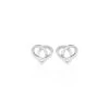 Boucles D'oreilles Puces Shainy Argent Blanc -Bijouterie primée. FAOFBW00BO master