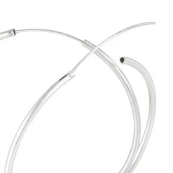 Créoles Argent Blanc Olympia -Bijouterie primée. FAOFBW00BY view3