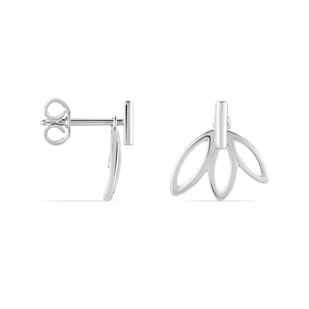 Bijoux D'oreilles Anjali Argent Blanc 4 Bijoux D'oreilles Anjali Argent Blanc – Image 2