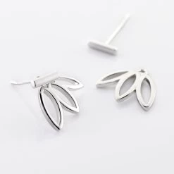 Bijoux D'oreilles Anjali Argent Blanc 8 Bijoux D'oreilles Anjali Argent Blanc -Bijouterie primée. FAOFBW00Y1 view2