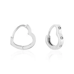 Créoles Argent Blanc Agnese