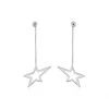 Boucles D'oreilles Pendantes Eloisa Argent Blanc -Bijouterie primée. FAOFBW0748 master
