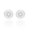Boucles D'oreilles Puces Hyelana Argent Blanc Oxyde De Zirconium