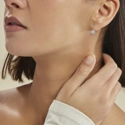 Boucles D'oreilles Pendantes Fantine Argent Blanc Oxyde De Zirconium 9 Boucles D'oreilles Pendantes Fantine Argent Blanc Oxyde De Zirconium -Bijouterie primée. FAOFBZW1B4 model0