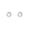 Boucles D'oreilles Puces Argent Blanc Laureto Oxydes De Zirconium