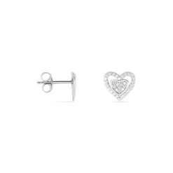 Boucles D'oreilles Puces Kazaldilon Argent Oxyde De Zirconium -Bijouterie primée. FAOFBZW1R1 view1