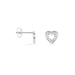 Boucles D'oreilles Puces Ibosus Argent Oxyde -Bijouterie primée. FAOFBZW1RB view1