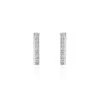 Boucles D'oreilles Puces Argent Blanc Reginus Oxydes De Zirconium
