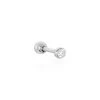 Boucles D'oreilles Puces Anani Argent Blanc Oxyde De Zirconium