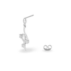 Boucles D'oreilles Pendantes Anna-isabelle Argent Oxyde De Zirconium -Bijouterie primée. FAOFBZW211 view2