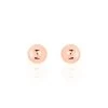 Boucles D'oreilles Puces Virgie Argent Rose -Bijouterie primée. FAOFRW0048 master