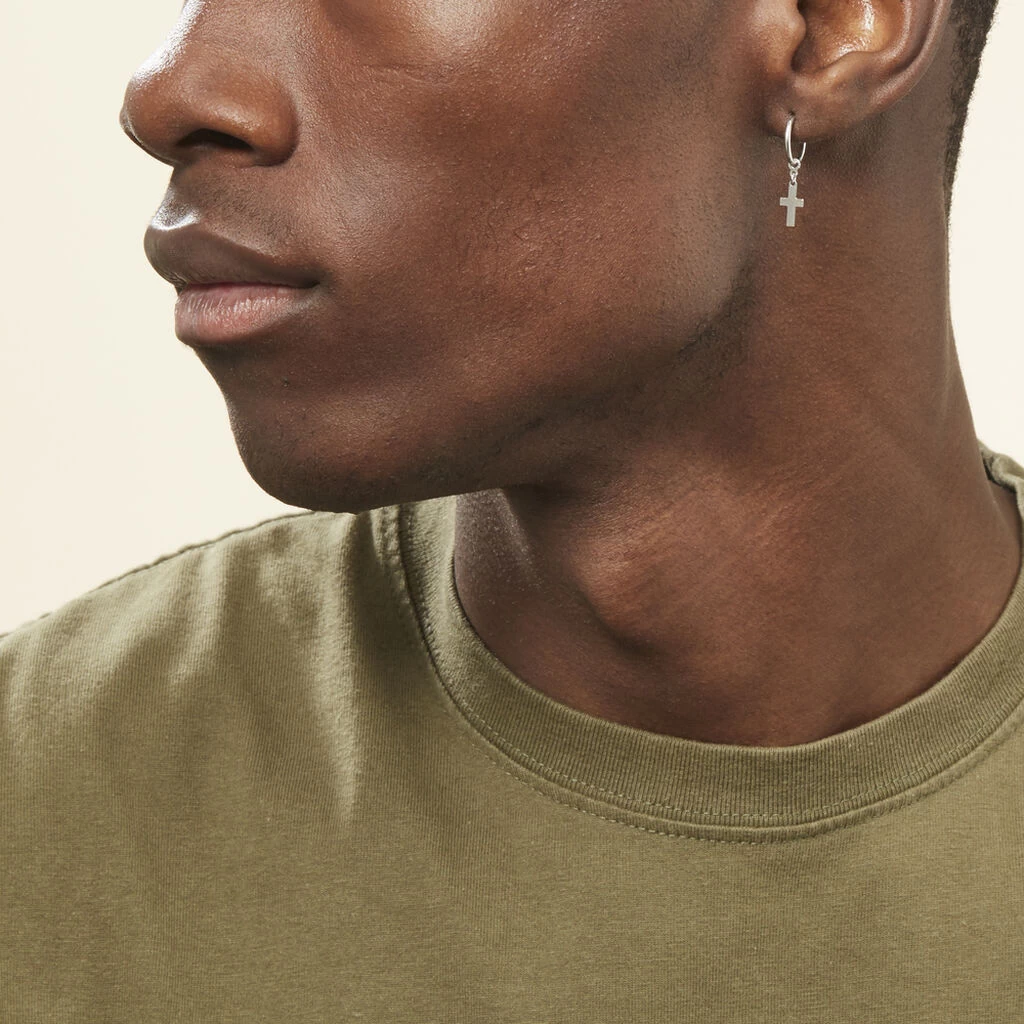 Créoles Elvyn Argent Blanc 7 Créoles Elvyn Argent Blanc – Image 5