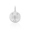 Pendentif Zodiaque Rond Argent Blanc -Bijouterie primée. FAPMBW0756 master