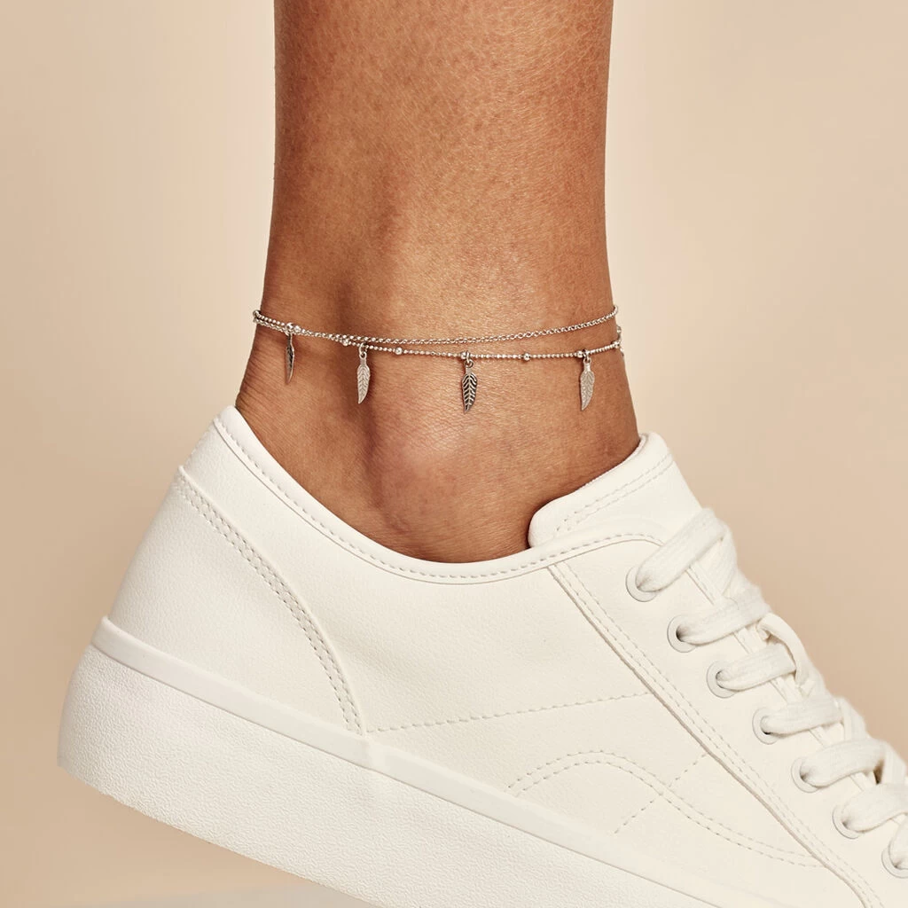 Chaîne De Cheville Azou Argent Blanc 5 Chaîne De Cheville Azou Argent Blanc – Image 3