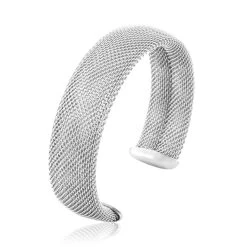 Bracelet Jonc Joncia Acier Blanc